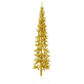vidaxl-smukla-choinka-polowka-ze-stojakiem-sztuczna-zlota-210-cm