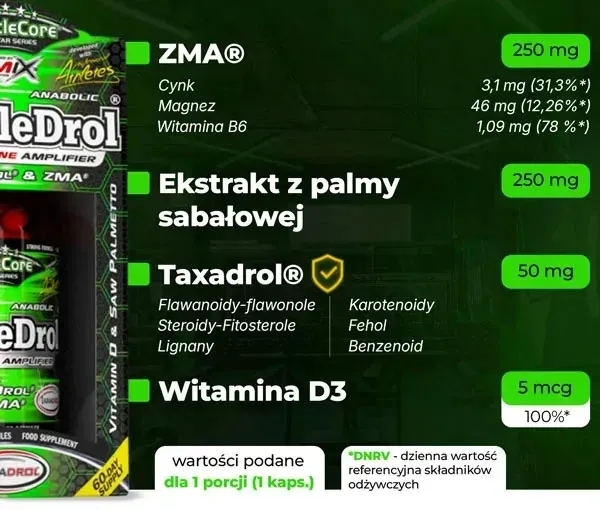 testosteron-booster-tabletki-taxardol-zma-saw-palmetto-amix-muscledrol-smak-naturalny