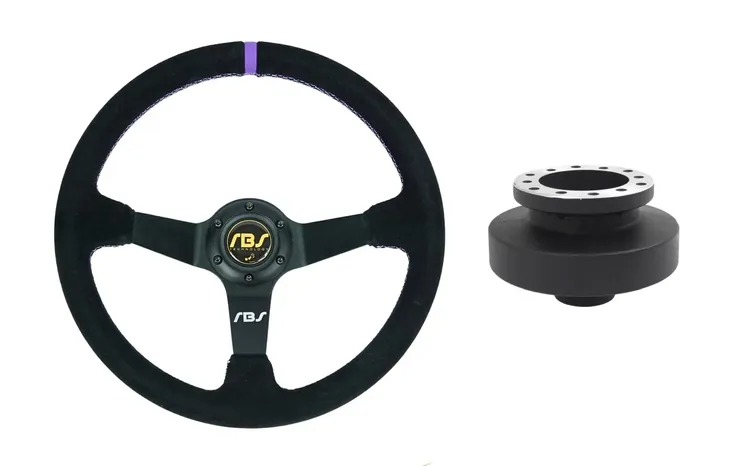 Kierownica sportowa RBS Technology zamszowa 35/9cm + naba BMW E36