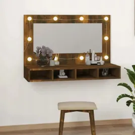 vidaxl-szafka-z-lustrem-i-led-przydymiony-dab-90x315x62-cm