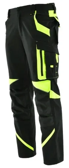 ubranie-robocze-spodnie-elastyczne-komplet-polar-odblaski-zestaw-koszulka