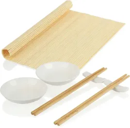 7x-zestaw-do-serwowania-sushi-dla-2-osob-japonski-paleczki-miseczki-mata-xl