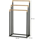drazek-wolnostojacy-brunbeste-czarny-szerokosc-450-mm