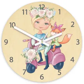 zegar-scienny-modernclock-brazowy-30cm