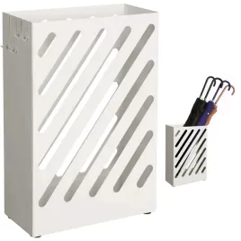 stojak-na-parasole-metal-songmics-bialy