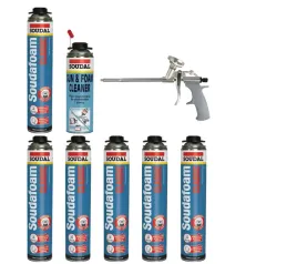 soudal-zestaw-pianka-soudafoam-classic-114091-6-szt-plyn-gun-pistolet