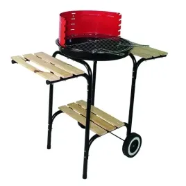 grill-weglowy-okragly-z-drewnianymi-polkami-landmann-41-x-41-cm