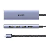 ugreen-adapter-hub-usb-c-do-hdmi-3x-usb-a-3-0-kod-producenta-20956a