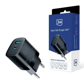 ladowarka-sieciowa-3mk-hyper-gan-charger-usb-a-18w-usb-c-33w-czarny