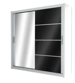 szafa-brandon-150x61x215-bialy-lustro-szklo-czarny