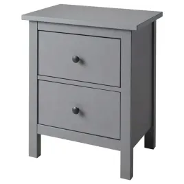 hemnes-komoda-2-szuflady-szary-bejcowane-54x66-cm