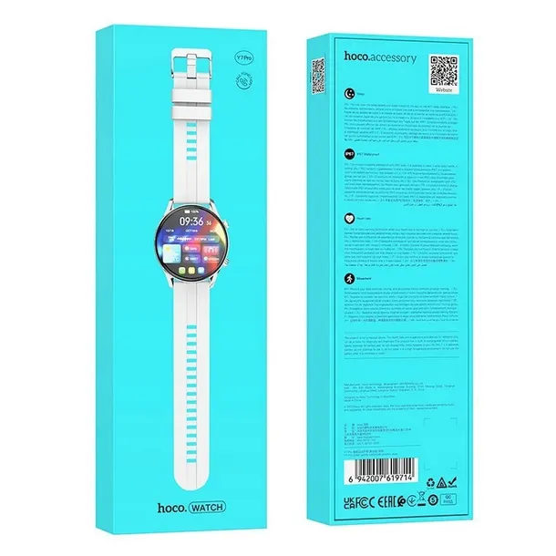 smartwatch-hoco-y7-pro-srebrny-komunikacja-bluetooth
