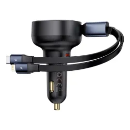 ladowarka-samochodowa-baseus-enjoyment-usb-c-z-kablem-usb-c-lightning-60w