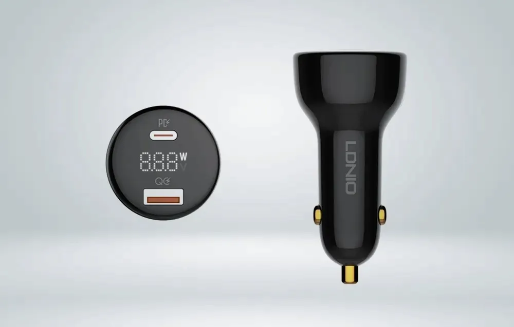 ldnio-ladowarka-samochodowa-kabel-usb-c-lightning