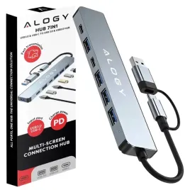 hub-usb-alogy-adapter-hub-usb-c-usb-a-75850-7-portow