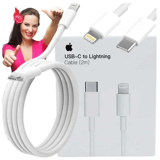 Kabel Przewód Oryginalny Apple USB-C - Lightning 2M Supercharger HIT