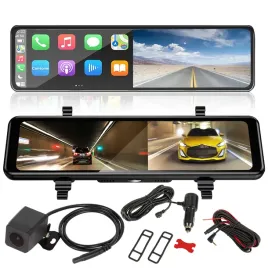 carplay-wideorejestrator-lusterko-1088-cala-android-auto-kamera-dvr-2k-qhd