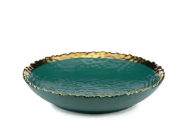 talerz-obiadowy-21-cm-gleboki-ceramika-ceramiczny-do-zupy-zloty-zielony