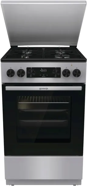 Kuchnia gazowo elektryczna GORENJE ExtraSteam Pizza Air Fry INOX 50 cm