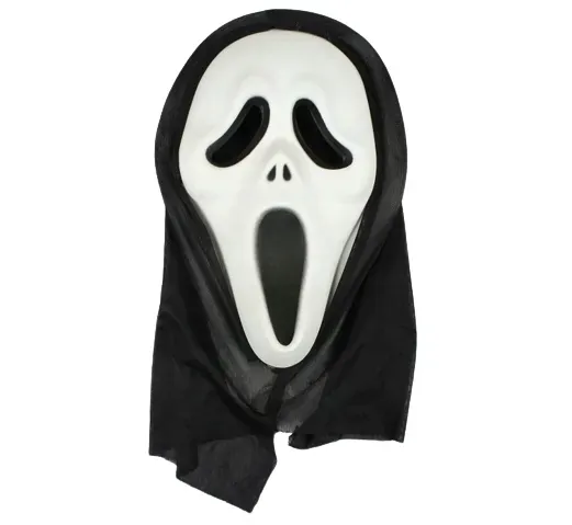 MASKA KRZYK Z KAPTUREM MASKI SCREAM NA HALLOWEEN