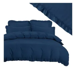 posciel-200x220-z-falbanka-2-poszewki-70x80-przescieradlo-granatowy