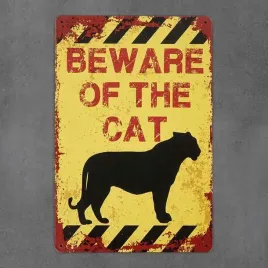 tabliczka-dekoracyjna-metalowa-beware-of-the-cat-2