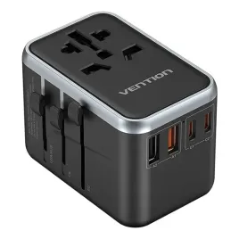 vention-ladowarka-sieciowa-adapter-podrozny-wtyczki-usb-c-usb-gan-65w