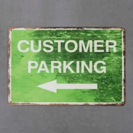 tabliczka-dekoracyjna-metalowa-customer-parking