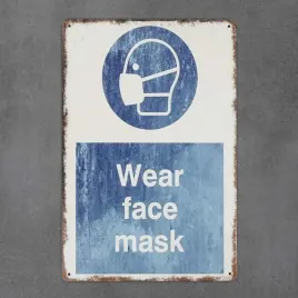 tabliczka-dekoracyjna-metalowa-wear-face-mask