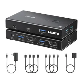 ugreen-ak502-przelacznik-adapter-switch-kvm-2w1-hdmi-2-0-3x-usb-a-1xusb-c