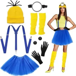 kostium-przebranie-stroj-minionka-gogle-sukienka-7x-halloween-bal-impreza