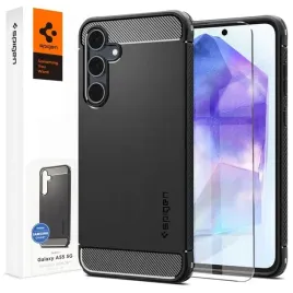 etui-do-galaxy-a55-spigen-rugged-armor-elastyczny-smukly-case-tpu-szklo