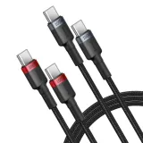 baseus-kabel-cafule-charging-cable-usb-c-to-usb-c-100w-1m-2pcs-kod-producenta-5264617-stan-nowy