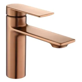 bateria-umywalkowa-rea-storm-miedz-szczotkowana-niska