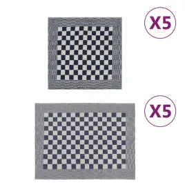 vidaxl-zestaw-10-recznikow-niebiesko-bialy-bawelna