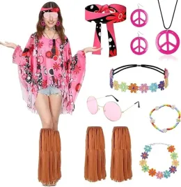 stroj-przebranie-hipisa-boho-lata-70-80-vintage-fredzle-akcesoria-retro-xl