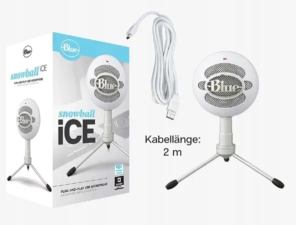 mikrofon-do-streamingu-blue-snowball-ice-usb-bialy-stan-powystawowy-model-snowball-ice