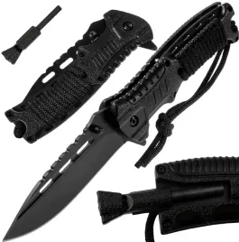 noz-skladany-taktyczny-wojskowy-sprezynowy-linka-paracord-krzesiwo-survival
