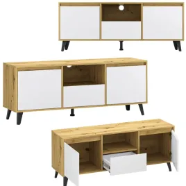 szafka-rtv-stojaca-pod-telewizor-z-polkami-dab-artisan-bialy-borg