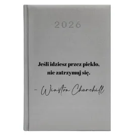 kalendarz-a5-2026-srebrny-jesli-idziesz-przez-pieklo-nie-zatrzymuj-sie-wz