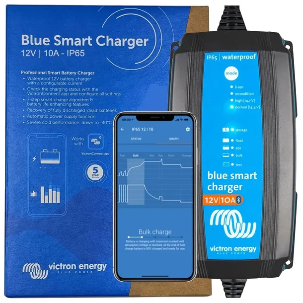 Ładowarka Prostownik Victron Blue Smart 12V 10A IP65 Bluetooth BS12/10