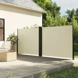 vidaxl-zwijana-markiza-boczna-kremowa-160x1000-cm