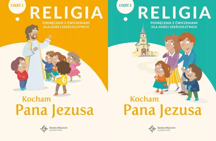 Religia Kl. 0 Kocham Pana Jezusa Część 1 + 2 Podr z ćwicz dla 6-latków Kpl