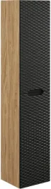 slupek-szafka-wysoka-2-drzwi-meble-lazienkowe-ocean-czarny-dab-olejowany