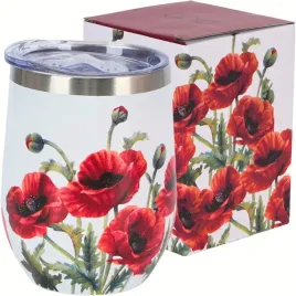 stalowy-kubek-termiczny-330-ml-termos-na-kawe-herbate-flower-poppies-maki
