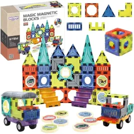 klocki-konstrukcyjne-magnetyczne-3d-zestaw-zamek-pojeazdt-71-el-woopie