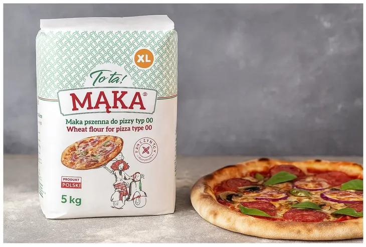 Mąka PSZENNA TYP 00 do pizzy ToTa! 5kg na pizzę włoską PSZENNA Z MŁYNA