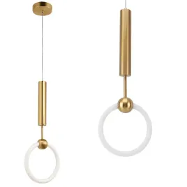 lampa-sufitowa-led-pojedyncza-toolight-lhj059-1cpc-zlota-okragla-nowoczesna