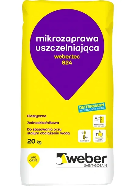 Weber.tec 824 Elastyczna mikrozaprawa uszczel 20kg