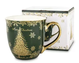 kubek-560ml-swiateczny-butelkowa-zielen-zlote-dodatki-choinka-sniezki